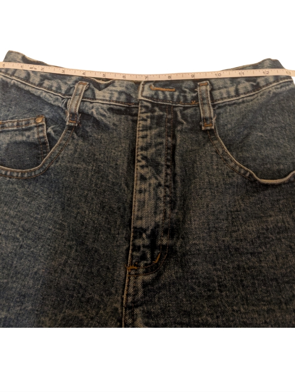 3/$15 Vintage Made in the Shade Denim High Rise Mom Shorts 90s - 26 - Picture 6 of 12